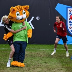 Maisie Adam Instagram - Attempted to lead the inaugural @socceraid Eurocamp Games yesterday and it quickly descended into pure chaos, due largely to my total lack of authority on the pitch (and a total lack of respect from my footballing colleagues thank you very much!!) 
England might have nabbed that win, but that’s all they’re getting. Game on. Tune into itv tonight at 6pm to watch the World XI go for our 6th successive victory!