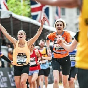 Maisie Adam Instagram - Got my photos through from the London Marathon. These cost me £33 so DM me for modelling enquiries @voguemagazine @victoriassecret @stormmodels 

(fyi that’s Jelly Baby dust on my shorts 💕✨)

#GirlsWhoRun #RunnerGirl #RunningAesthetics