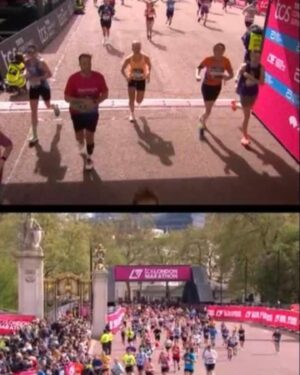 Maisie Adam Instagram - I BLOODY DID IT! 

3hr46 mins of absolute hell, worth every second for every penny raised for @franks_fund - you guys raised over £6,000!! Thank you thank you thank you 🧡🧡🧡

Big up all the people who came down to support, including my lovely family. But most importantly Big Up to the Domino’s delivery driver who was handing out free pizza at the finish line. You’re doing the Lords work 🫶

Gonna go soak these trotters xoxo