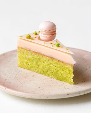 Maja Vase Instagram - Moist pistachio cake topped with silky cherry ganache 🌸 Hit the 🍒 for recipe!
