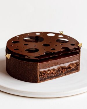 Maja Vase Instagram - Tall dark chocolate coffee tart 🤎☕️

Flaky coffee cocoa crust, fudgy flourless brownie, crunchy caramelized haxelnuts, molten coffee hazelnut praline, silky coffee ganache, and thin dark chocolate discs ✨