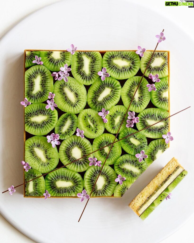 Maja Vase Instagram - A crazy kiwi vanilla version of my square strawberry tart 🥝 I couldn’t stop myself 🙈 Who likes kiwi? 🙋🏼‍♀️