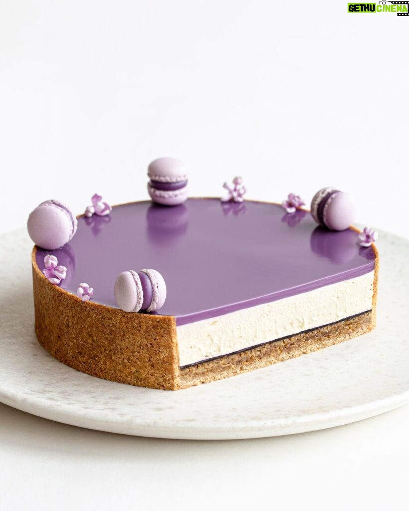 Maja Vase Instagram - Blueberry lemon liquorice fluff tart for @madslanger 💜 Huge honour to make 40th birthday cakes for crazy talented you 🙏🏻 More cakes in story 💫