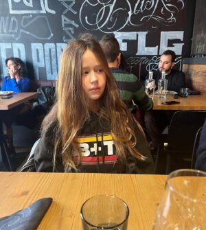 Majandra Delfino Instagram - She never took the sweater off once. If there was an actual point to traveling for the kids’ winter break, confirming the German B T hoodie is heaven was the most sacrosanct of reasons.
