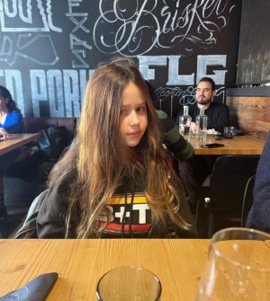 Majandra Delfino Instagram - She never took the sweater off once. If there was an actual point to traveling for the kids’ winter break, confirming the German B T hoodie is heaven was the most sacrosanct of reasons.