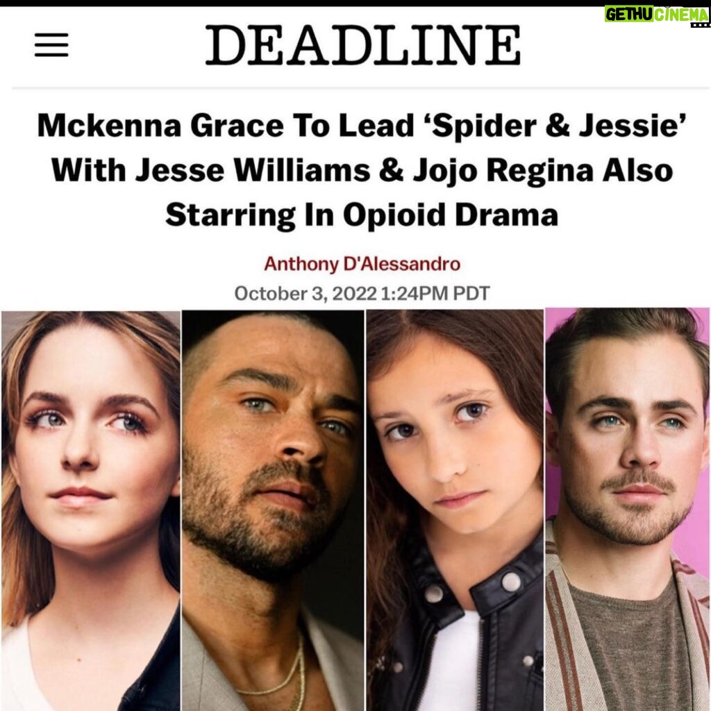 Malia Baker Instagram - So honoured to be a part of this special project and to be in the company of such incredible people both in front, and behind, the camera. I was drawn to this project instantly by its impactful story and its messaging about the opioid crisis. Cannot wait for you all to see it 🕷