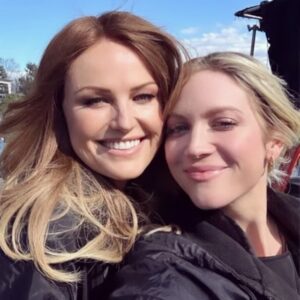Malin Åkerman Instagram - Our first day of production has officially started on #TheHuntingWives for @STARZ! So excited for you to meet all the wonderful characters! Let me introduce you to Margo (me) and Sophie @brittanysnow 💕 xoxo @rebecca_p_cutter @may_cobb #show #bts #work #bffs 😎