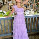 Mallory James Mahoney Instagram – 💜Doesn’t Mallory look absolutely stunning in this pretty party dress?!💜 Now at Painted Tree Highland Village. #dresses #partydress #newarrivals #ootd #outfitoftheday #whatiwore #boutiqueshopping #dfwshopping #glamorous