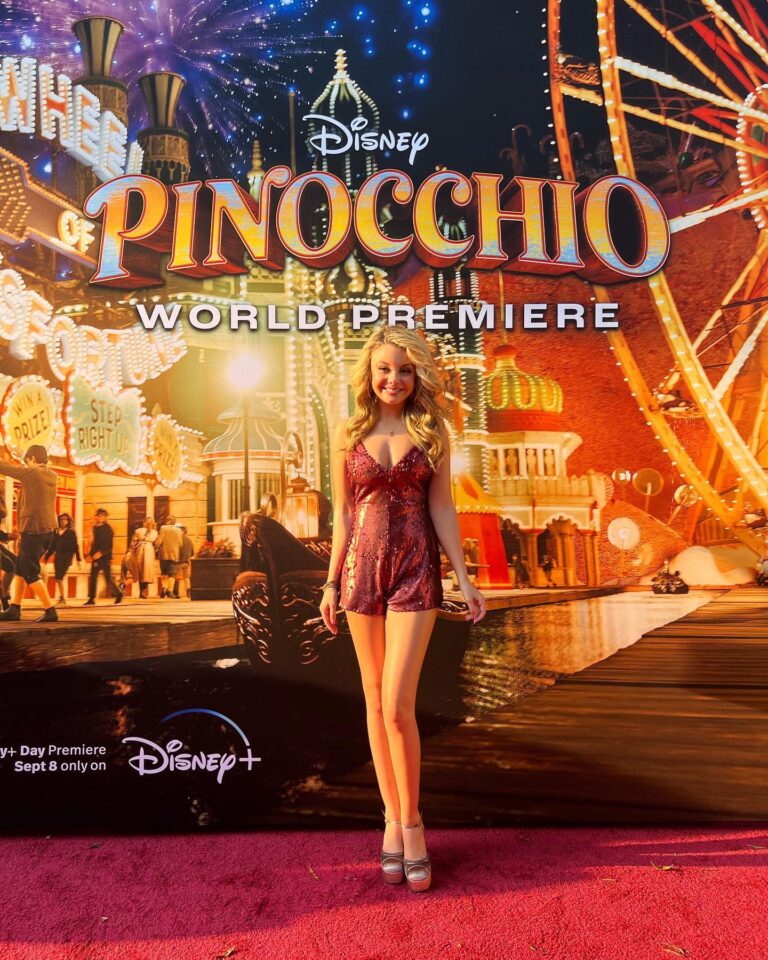 Mallory James Mahoney Instagram - Wonderful Time at the Pinocchio Premiere!🤥💖🎬🎥🍿