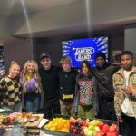 Mallory James Mahoney Instagram – Thanks for the sweet night in the suite for the @lakers game @disneychannel 🏀💜💛💜🏀