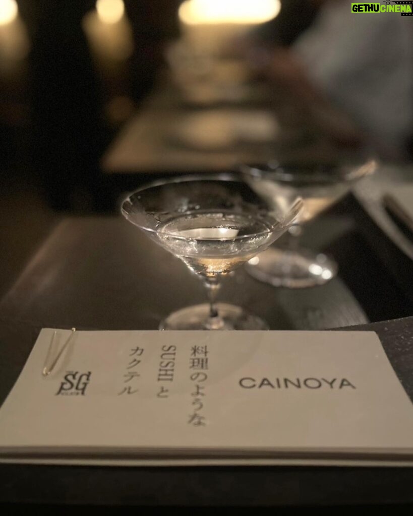 Manaka Shida Instagram - . 空間も素敵で友達とほろ酔いできた日🍸 SUSHIとカクテルも全てが絶品でした🍣♡ #cainoya