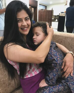 Mansi Joshi Instagram - Guess who this cute kid is? 

Hint: Nam Shettru Sir Magu Marayre 😍