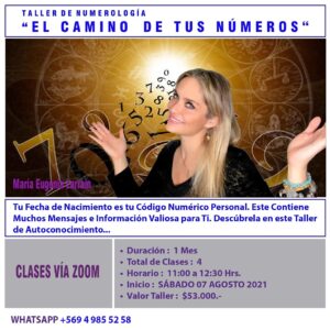 María Eugenia Larraín Instagram - Taller " El Camino De Tus Números" ... aprenderás a leer tu Fecha de Nacimiento con sus maravillosos mensajes e información valiosa para ti... para ayudarte a sanar.... te espero!!!