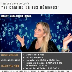 María Eugenia Larraín Instagram - Se abre nuevo Taller " El camino de tus Números" para los dias sábados 10:30 am de febrero 2021... inicio clases 6 Febrero🤗... gracias, gracias, gracias