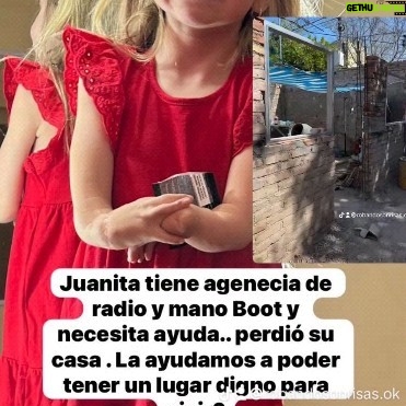 María Valenzuela Instagram - Juanita se quedó sin techo. Podemos ayudarla donando lo que se pueda? El Alias AYUDAR.SALVA y compartilo para que llegue a más personas. Gracias por sus corazones que son enormes 😍😍😍