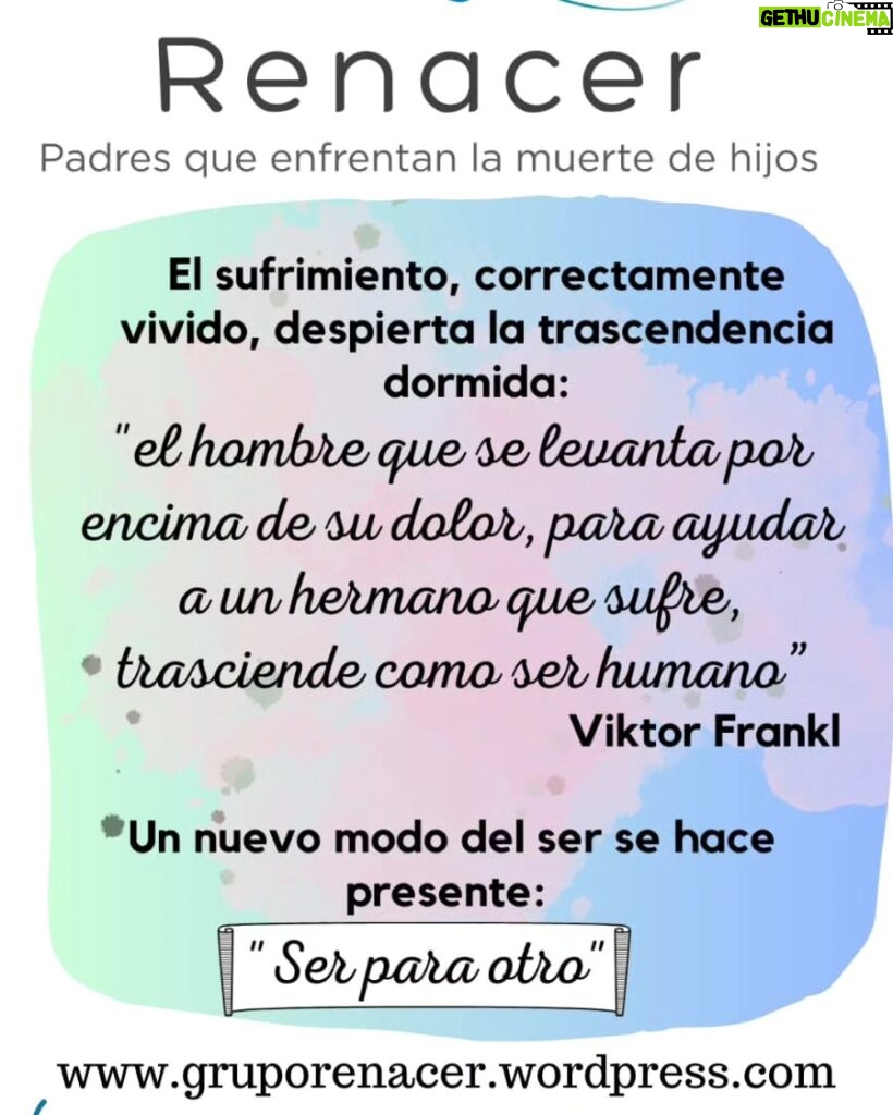 María Valenzuela Instagram - Padres que enfrentan la muerte de hijos. www.gruporenacer.wordpress.com
