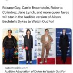 Mara Wilson Instagram – YAY THE NEWS IS OUT! And so are we! 🏳️‍🌈

I am so, so thrilled to be a part of the DTWOF cast! It was an honor to work with so many wonderful actors, the fantastic Susie Bright, and I’ve got to say, I didn’t know that “make Alison Bechdel laugh” was on my bucket list until I did it. Just an all-around joy!