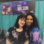 Mara Wilson Instagram - Fun at #GalaxyConColumbus! Hanging out with @kathleenherles (AKA Dora the Explorer), a cute stuffed cat, a truly creative Mrs. Doubtfire cosplayer, and an adorable dog named Sidney!