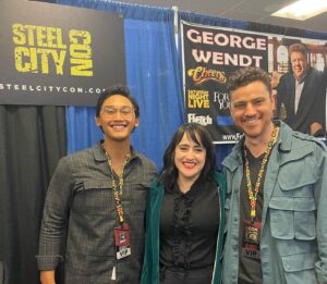 Mara Wilson Instagram - GREAT first day of #SteelCityCon! Met some lovely fans in this lovely city, and even got my photo with 2/3 #BluesClues hosts! Now I just need the final clue — I mean, host!