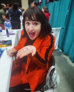 Mara Wilson Instagram - I got Ducked! 🦆 Gotta love when people give you a tiny duck! It’s been a treat, @galaxyconoklahomacity!