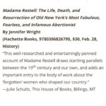 Mara Wilson Instagram - SO THRILLED to be talking about #MadameRestell at @chevaliersbooks! This timely story of a bold, brilliant, complicated woman, and the times she lived in was a fascinating read — and a joy to narrate! Come see me (the audiobook narrator) in conversation with the author, @jenashleywright! TICKET LINK IN BIO! And even if you can’t make it, you can still pre-order this important book now! It was just named to the American Booksellers Association March 2023 Indie Next List, and it’s a book I’ve been recommending to everyone. (Even my cat, though she was content just to chew on the cardboard the books came in.)