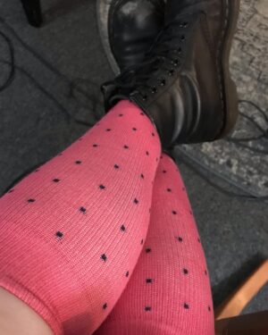 Mara Wilson Instagram - HAPPY BOOK BIRTHDAY, #OneForAll! To celebrate this amazing book (link to buy in bio!) with a protagonist who has #POTS, written by an author with POTS, and narrated by audiobook narrator with POTS (me!), here are some COMPRESSION SOCK BOOTH SELFIES! Here are the cute compression socks I wore while recording this amazing book.

Not only is it great #OwnVoices representation, it’s also a fun, swashbuckling, romantic, thrilling YA retelling of The Three Musketeers! So thrilled to lend my voice to this awesome book. Link in bio, be sure to let me know who your favorite characters are! And maybe your favorite compression socks 😂 ⚔️ 💜 #sisterhoodofthestabstab #pots #posturalorthostatictachycardiasyndrome #dysautonomia #disabledkidlit #potsawareness #yabooks #audiobooks #compressionsocks #compressionsocksrock