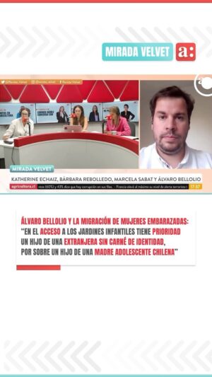 Marcela Sabat Instagram - 📌 Álvaro Bellolio, exdirector del Servicio Nacional de Migraciones, se refirió hoy en Mirada Velvet, @mirada_velvet , a la migración de mujeres embarazadas y la actual problemática por falta de cupos en las salas cunas y jardines Junji. 

🎙️: “Es una realidad. En el acceso de jardines infantiles tiene prioridad el hijo de extranjera sin carné de identidad, por sobre un hijo de una madre adolescente chilena o el hijo de una madre de pueblos originarios”, afirmó.

👉🏻 En ese sentido, explicó que el reglamento empezó en el año 2007 y que fue ratificado el año 2022. 

🗣 Finalmente, aseguró que “a dos años de la actual administración siguen estando las mismas condiciones”.

👀¿ Qué opinas?

📻 Escucha el programa de lunes a viernes de 17:00 -18:00 horas por “Radio Agricultura” o por nuestro canal de YouTube: “Agricultura TV”.