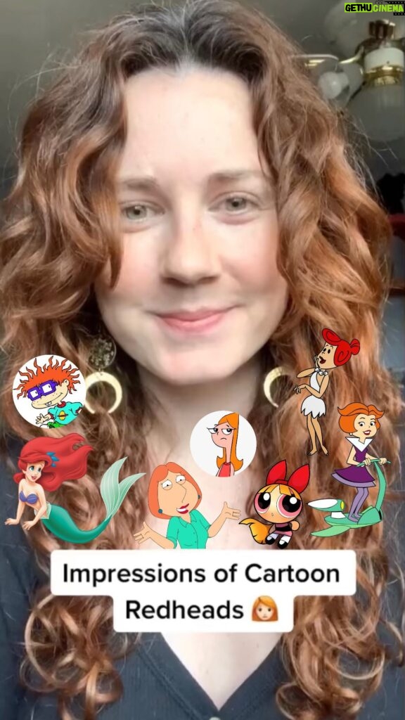 Marcella Lentz-Pope Instagram - This was my 2nd impression video I ever made. Thought I’d share since I’m going back to cartoon hair colors. Working on the next one now but also might need to do a part 2 for more redheads…🤔