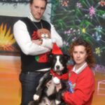 Marcella Lentz-Pope Instagram - I hope everyone has been having a joyous or peaceful or lazy or whatever kind of holiday your mental health needs. Happy new year everyone. There is so much I’m grateful for least of which is getting my sh*t together to actually get a holiday photo. Unfortunately this was taken a few days before we adopted Indy but she will be in next years! @awkwardfamilyphotos
