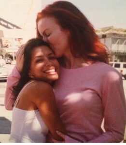 Marcia Cross Instagram - HAPPY BIRTHDAY EVA!! I love this pic because it was us on Sunset to see our huge billboard before DH premiered. What a powerhouse you are in all astounding ways!!! To many happy years mama!!!Xoxo♥️♥️♥️