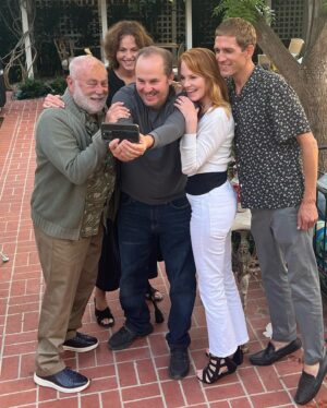 Marg Helgenberger Instagram - We got the band back together! Love my dear pals from #CSI @dpb88 @ericszmanda #JorjaFox & #RobertDavidHall #friendsforever