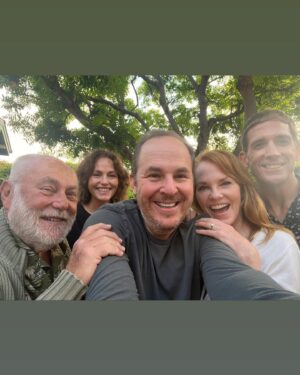 Marg Helgenberger Instagram - We got the band back together! Love my dear pals from #CSI @dpb88 @ericszmanda #JorjaFox & #RobertDavidHall #friendsforever