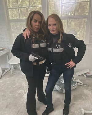Marg Helgenberger Instagram - BONUS! #womenshistorymonth & a new episode of #csivegas Catch my exquisite partner in crime solving @therealpaulanewsome & me tonight on @cbstv! Directed by #stephanieamarquardt & written by @marisatam.matasiram Or stream on @paramountplus