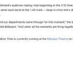 Mari Madrid Instagram - To say we got to reimagine Toxic with @thejennifersimard, Adam Godley and the company of @onemoretimebway is the Christmas wish we didn’t know we needed, but here we are. Thank you for the feature @billboard. Peep slides 3-6 to hear some thoughts on creating this including taking some cues from working with Billie. Also yes they do this (and more) 8x a week and yes go get your butts over at the marquis theater to see the whole thing. Cast in this number: Stepmother @thejennifersimard, Narrator Adam Godley, Belinda @ahillarsen, Betany @tesssoltau, Belle @livbattistaa, Rapunzel @gabriellebeckford, Esmeralda @pauline.casino, Sleeping Beauty @ashleychiuchiu, Gretel @seleneharo, Clumsy @nathanlevy, Red Riding Hood @justicemoore_, Prince Erudite @rysteele, Goldilocks @dianavaden, Princess Pea @morganweedwhitley, Little Mermaid @laurenzakrin Creative team Music: @britneyspears Book: @hartmere Music director: @backeys Orchestrations: @olmsteady @mstine27 Vocal Arrangements: @nadiadigiallonardo Music supervisor: @vaccariellopatrick Costume Design: @lorenelstein Scenic Design: @annafleischle Sound Design: Andrew Keister Wig Design: @nikiyamathis Projection Design: @svenortel Lighting Design: @kennethalanposner Film: @ellisgram Associate choreographer: @isidrorafae1 Associate director: @jv_mercanti Creative Consultant: David Leveaux Director/Choreographer: @_marimadrid @keonemadrid