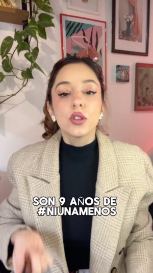 María Carámbula Instagram - #NiUnaMenos 💜