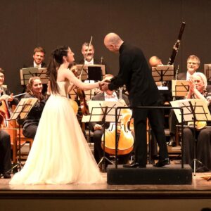 María Dueñas Instagram - And yet… this tour has come to an end.
Oviedo, Valencia, Alicante, Perugia and Bologna: thank you for all the love, you were amazing. We couldn’t have felt more at home ❤️
And thank you, dear @pjarvi and @dkambremen for this incredible week, for each and every night- you truly are one of a kind🌹