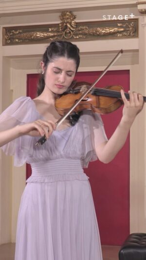 María Dueñas Instagram - @mariaduenasviolin joins composer @julian.gargiulo – aka “the Pianist with the Hair” – to perform his imaginative and heartfelt Violin Sonata No. 4, subtitled “From the Window”. Now streaming on #StagePlus.