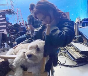 Maria Bakalova Instagram - If you haven’t seen @guardiansofthegalaxy yet- go and see it right now! It’s truly one of the greatest films of all time and I promise I’m not bias❤️🐶🚀 @marvelstudios @marvel @jamesgunn  I love you guys! ♥️
#gotgvol3 ❤️‍🔥