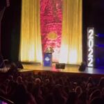 Maria Canals-Barrera Instagram - What a joy it was to present along with your host, @david_barrera ♥️last Sunday @rgvpalmawards! Such amazingly talented high school students. Congratulations!