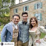 Maria Canals-Barrera Instagram - Words can’t describe how proud of you I am. Justin Vincenzo Pepe Russo is a grown up film director! We love you so much David. 💕@davidhenrie I know what ur thinking… Justin did some spell that sent @maria_cb back to 1750but that didn’t happen this time haha! It’s been a joy to get to direct her and her incredibly talented husband @david_barrera on an exciting new project!