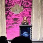 Maria Canals-Barrera Instagram - What a joy it was to present along with your host, @david_barrera ♥️last Sunday @rgvpalmawards! Such amazingly talented high school students. Congratulations!