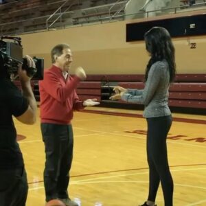 Maria Taylor Instagram - My first time working with Saban was a Bama spring game and I was terrified. But somewhere along the way that fear turned into respect. I always wanted to be great when I was working with Saban because I know that’s what he expected of everyone around him. 

I’ve interviewed him several times, driven him around campus, played horse with him (sad to say he won🤦🏾‍♀️), been fussed at on national television by him, but my favorite moment was being asked to speak to the team and seeing him sit front and center setting the example for his entire squad. The bottom line is Nick Saban made me better, he made hundreds of young men better, and he made college football better. That’s all I have to say about his retirement…SO QUIT ASKIN!!