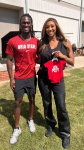 Maria Taylor Instagram - Great day talking with @marvinharrisonjr… who I believe just confirmed I will have a future Buckeye 👀😂