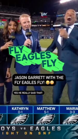 Maria Taylor Instagram - The last time the Cowboys and Eagles were on Sunday Night Football...this happened 😂 #FlyEaglesFly