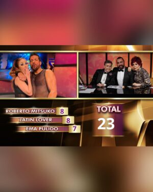 Mariana Avila Instagram - Se colocan en el segundo lugar de la tabla con 23 puntos 🔥🔥 @marianaavilaactriz @pauloquevedoof #LasEstrellasBailanEnHoy