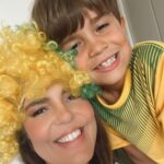 Mariana Gross Instagram - Torcer com meu filho numa Copa do Mundo! Que alegria! Que riqueza! 💚💛💙💚💛💙💚💛💙