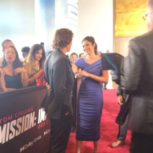 Mariela Garriga Instagram - More NYC premier moments 💙✨
An adrenaline-fueled night to remember! 🎬🌃 

#missionimpossible #nycpremiere
