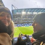 Mariloup Wolfe Instagram - Notre super soirée au match de football de Chelsea vs Manchester United! Quelle expérience! ⚽️ Les fans étaient très intenses!!! 😂😳 @mirowolfe