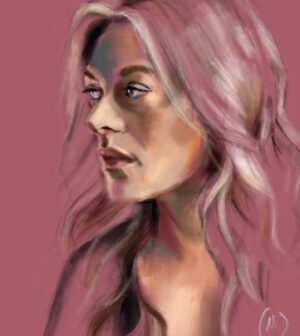 Marin Ireland Instagram - Totally blown away by this gorgeous fan art by @whistlebinky …I’ve never looked better. So deeply flattered. (Based on a photo by the inimitable @joanmarcus). Thank you 💜