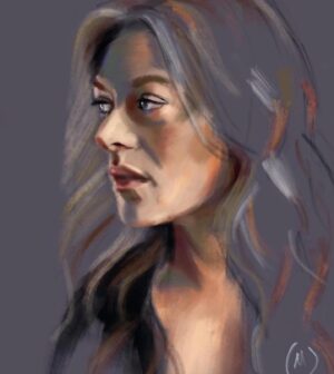 Marin Ireland Instagram - Totally blown away by this gorgeous fan art by @whistlebinky …I’ve never looked better. So deeply flattered. (Based on a photo by the inimitable @joanmarcus). Thank you 💜